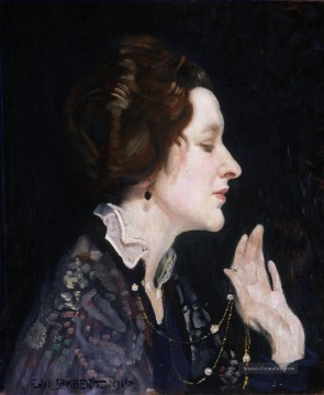 portrait autoportrait porträt Ölbilder verkaufen - Porträt einer Lady Thea Proctor George Washington Lambert Porträt